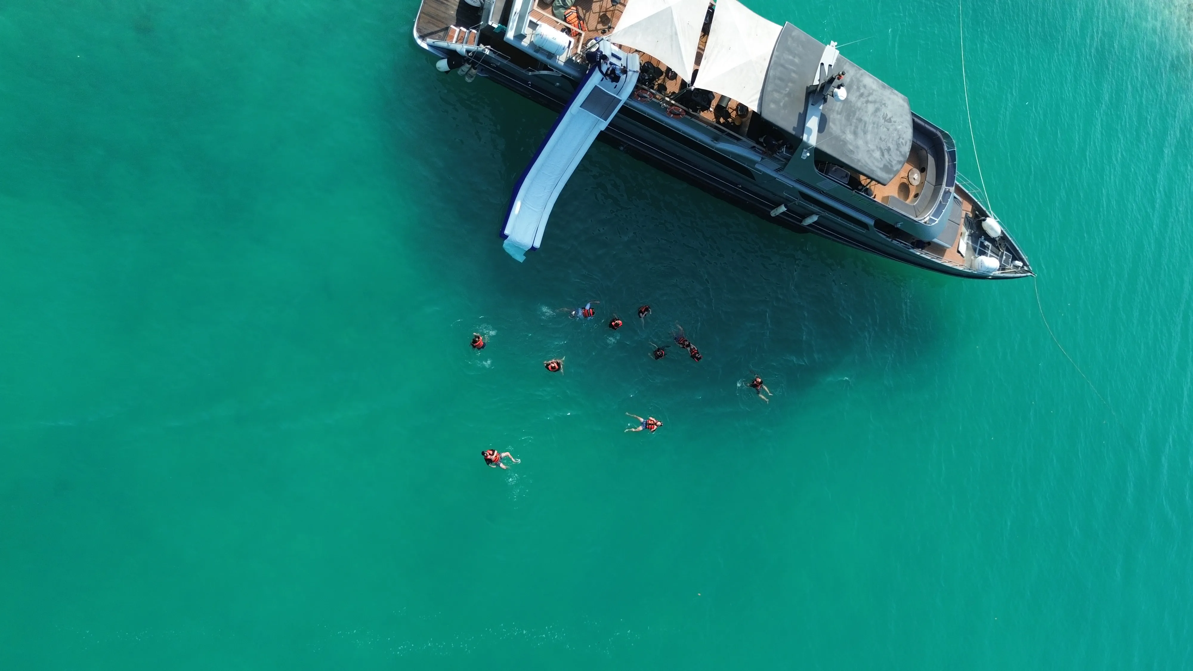 Yacht sunset serenity
